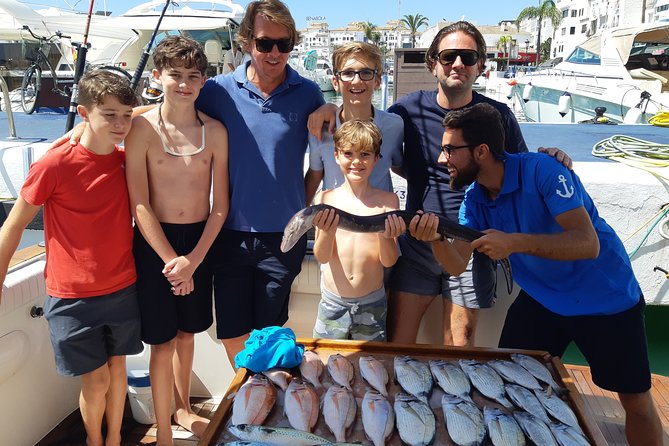 4 Hours Bottom Fishing Day by boat from Marbella - Jorge and Javier make a difference for first-time fishers