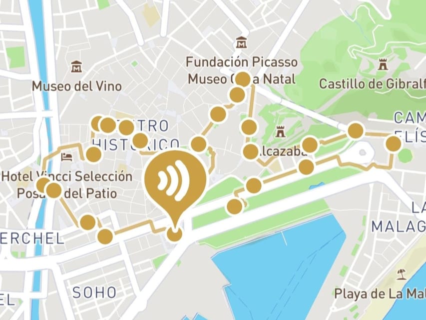 Audioguide City Walk Malaga for cruises (German & English) - How the GPS audio walk works
