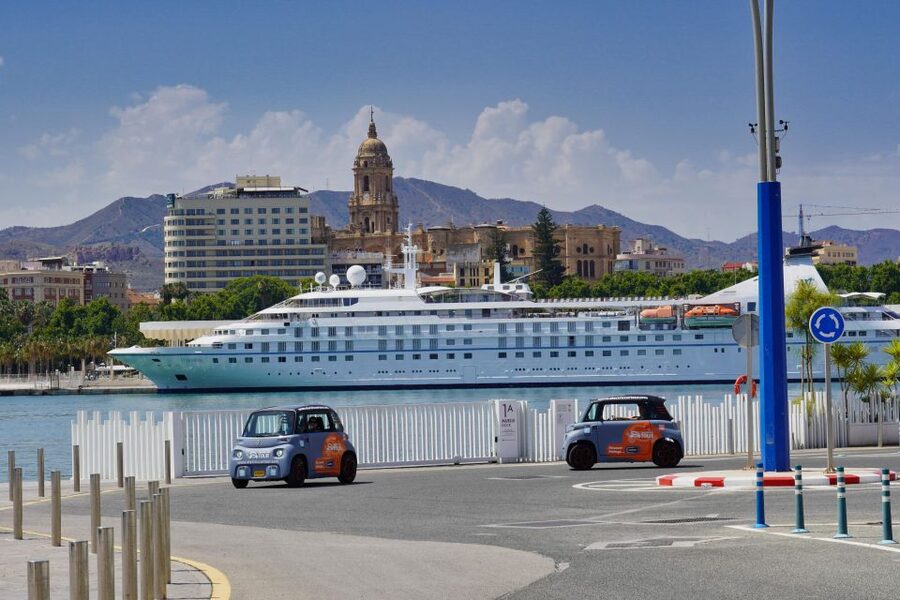 Discover Málaga in 2 Hours: Relaxing Tour by Electric Car - Following the guide through Málaga’s highlights