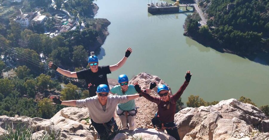 El Chorro: Climb Via Ferrata at Caminito del Rey - The 35-meter zipline over the crevice