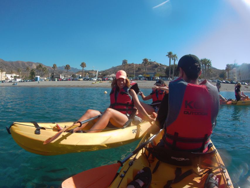 From Málaga: Cliffs of Maro-Cerro Gordo Guided Kayaking Tour - Paddling past Calaisa beach