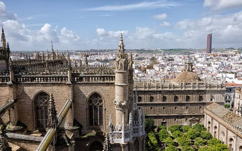 From Malaga: Seville Day Trip with Real Alcázar Tickets - Walking through Santa Cruz to Plaza del Triunfo