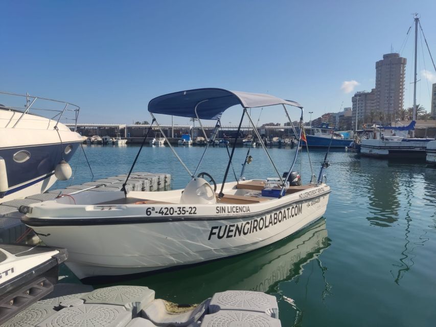 Fuengirola no License Boat from 2 To 4 Hours - Taking command from Fuengirola Marina