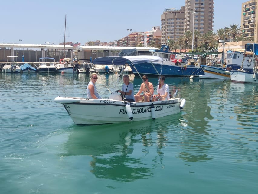 Fuengirola no License Boat from 2 To 4 Hours - A small boat made for five people