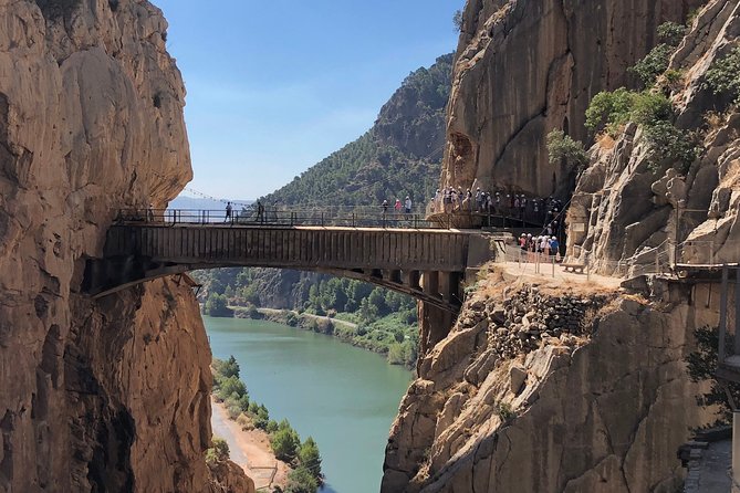 Full Day Walking Tour to Caminito del Rey - The route from Gaitanejo Reservoir to the high walkways