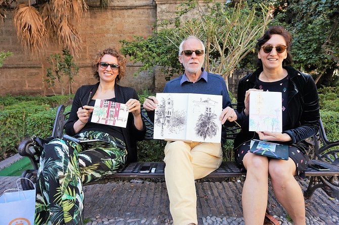 I DRAW Malaga: Art and Drawing Lesson - by OhmyGoodGuide! - From basic sketch to watercolor