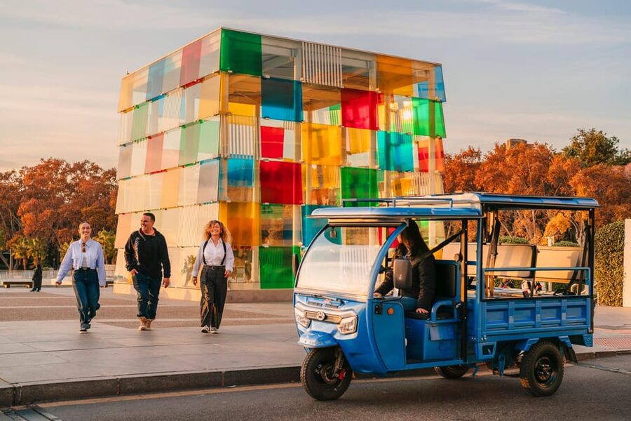 Málaga 2-Hour TukTuki Tour: Private Experience - El Limonar and the climb toward Gibralfaro