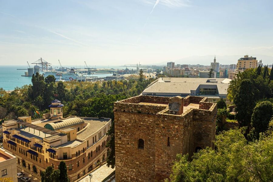 Malaga: Alcazaba and Roman Theatre Private Tour With Tickets - Climbing the ramparts for Málaga views