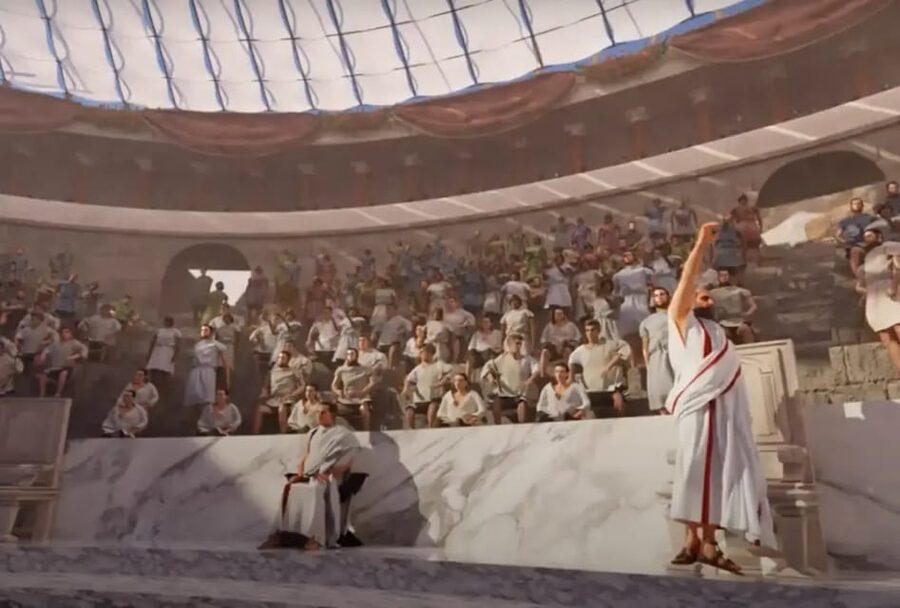 Malaga: Alcazaba, Picasso and more, walking tour with 5 VR experiences ! - The Roman Theater as a cultural center