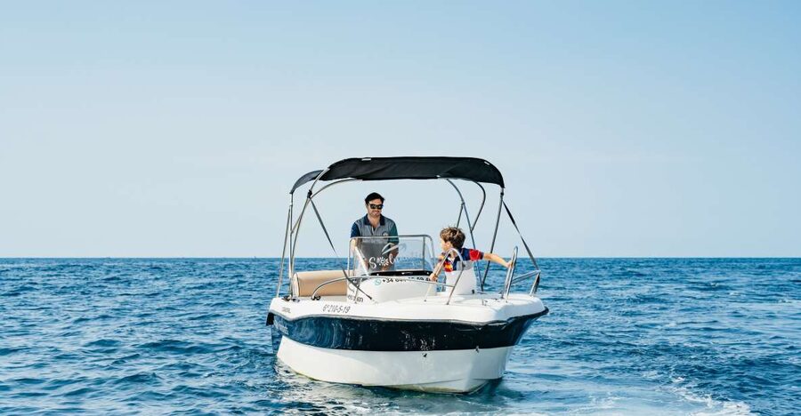 Malaga: Boat Rental without a License for Dolphin Watching - From harbor water to open coast