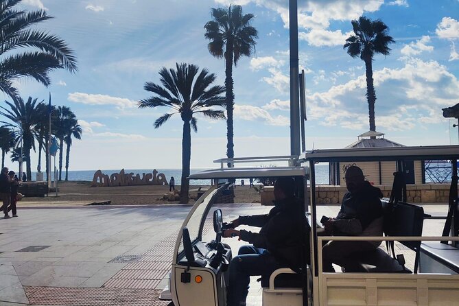 Malaga by Tuk Tuk i : 1 or 2 hours Private city tour - La Farola and the entrance to the port