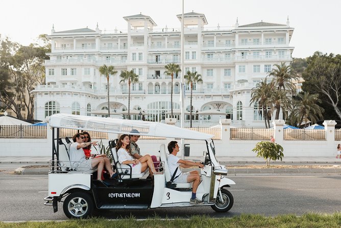 Malaga Expert Tour with Local Guide in Eco Tuk Tuk Private - The two-hour route and Baños del Carmen