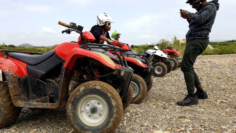 Málaga: Off-Road 2-Seater Quad Tour through Land and River - Plane spotting adds an unusual Málaga moment