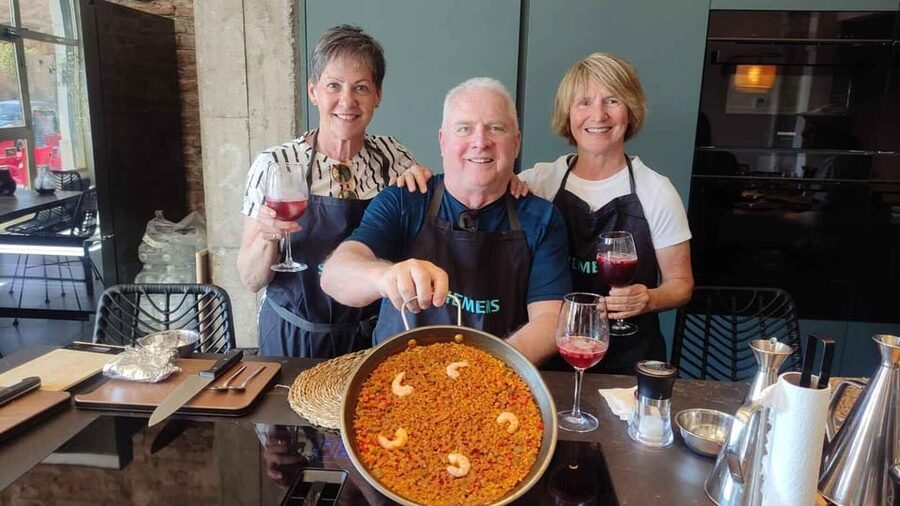Málaga: Paella and Sangria Cooking Class with Market Visit - Gazpacho, sangria and churros round out the meal