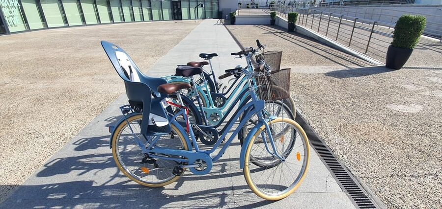 Malaga: Private Bike Rental - Riding through the historic center