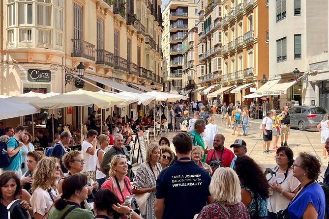 Malaga Tour with VR Stops: Alcazaba, Roman Theatre, Picasso &more - Linking Phoenician Malaga to Roman Malaga at the Crystal Pyramid