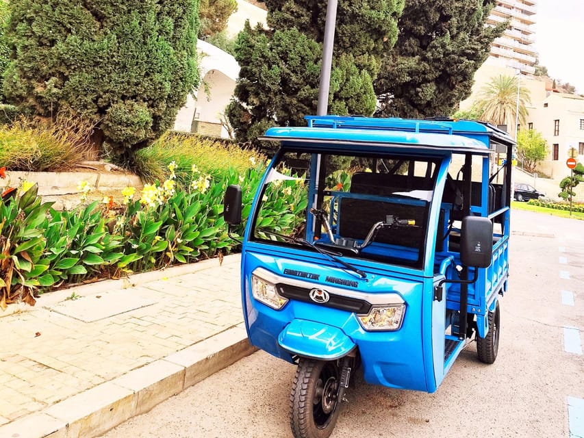 Malaga: Tuk tuk tour - Gibralfaro Lookout and Castle hill