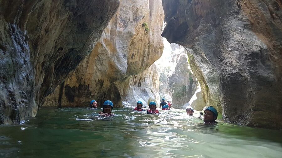 Marbella: Beginner Canyoning Tour with Safety Equipment - Walking into the canyon and along the river