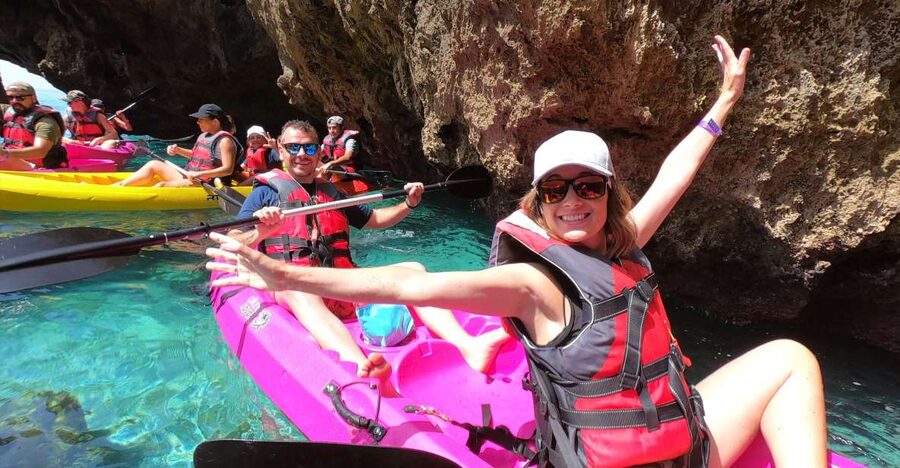 Nerja: Cliffs of Maro-Cerro Gordo Guided Kayak Tour - Paddling beneath the Maro-Cerro Gordo cliffs
