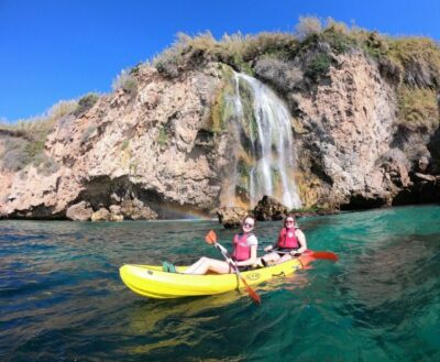 Nerja: Guided Kayak Tour Nerja Cliffs and Maro Waterfall