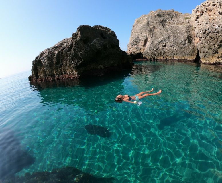 Nerja: Guided Kayak Tour Nerja Cliffs and Maro Waterfall - Swimming in clear water