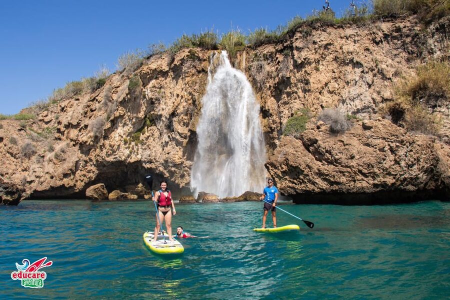 Nerja: Maro Waterfall Boat Trip with Paddleboarding & Drink - The coastal cruise toward Maro