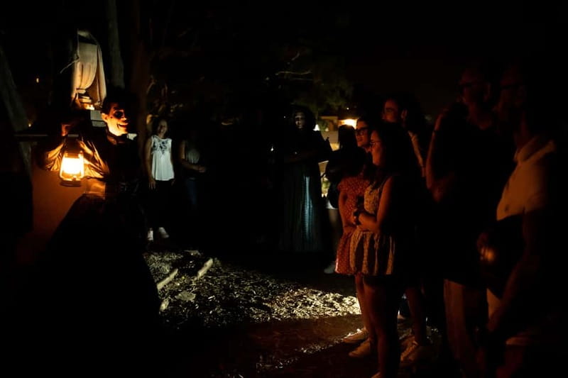 Night theatrical visit to the English cemetery - Captain Kritschman and the shipwreck