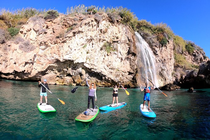 Paddle Surf Route Cliffs Nerja and Cascada de Maro + Snorkel - Starting at Burriana Beach at 1 p.m.