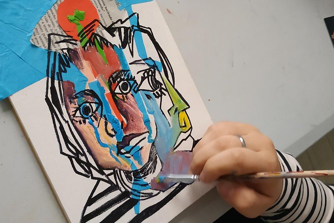 Paint your own Picasso - Picasso before the paint goes on
