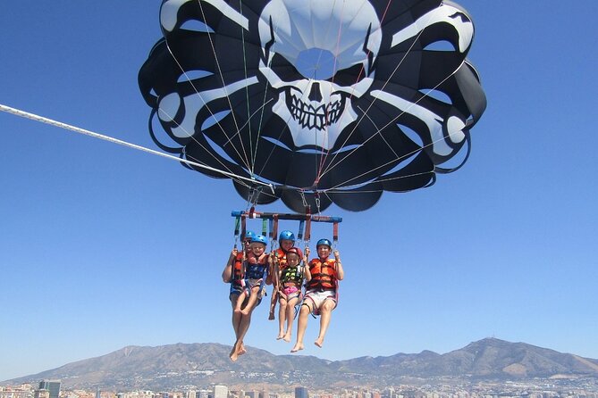 Parasailing Benalmadena - The Highest Flights on the Costa - The 10-minute flight at 650 feet