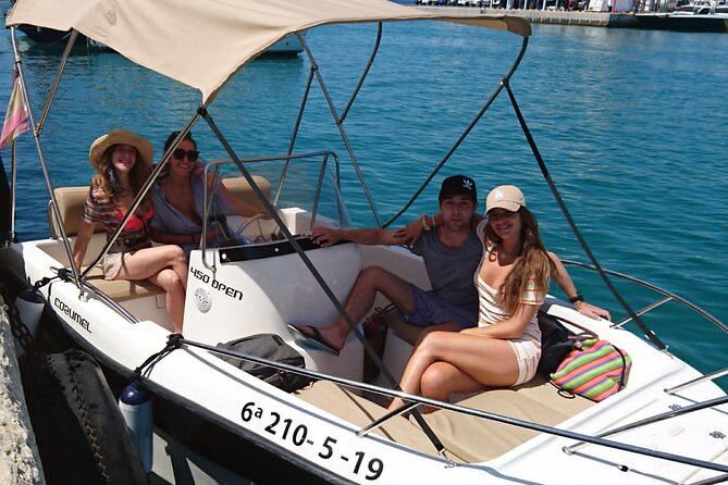 Private boat rental without title dolphin watching - Taking the wheel at Benalmádena’s Puerto Marina