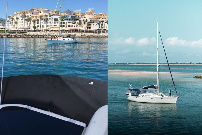 Private Sailboat Rental in Puerto Banús, Marbella - Drinks, fruit, and a simple onboard spread