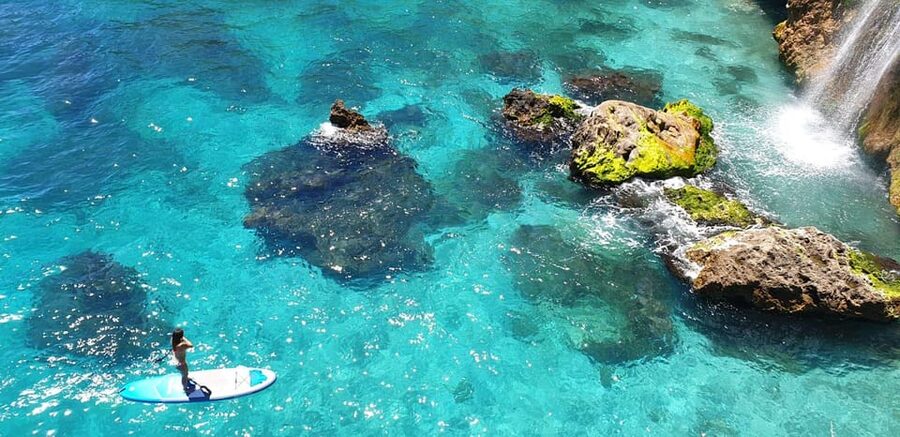 Ruta libre en paddel surf por la cascada de Nerja y Maro 😍 - Sea caves and stops along the way