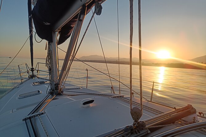 Sunset on Private Sailing boat Puerto Banus Marbella (10 pax) - Leaving Puerto Banús as the afternoon fades