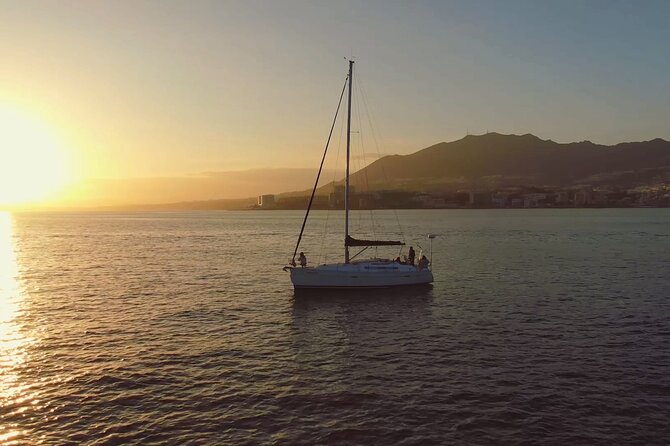 Sunset on Private Sailing boat Puerto Banus Marbella (10 pax) - Swimming when the sea allows it