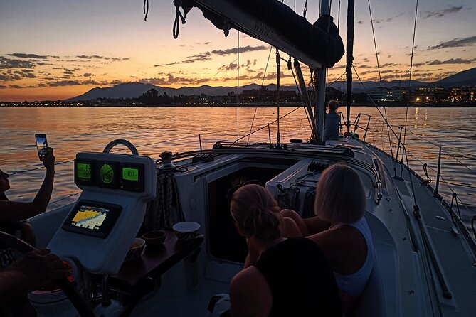 Sunset on Private Sailing boat Puerto Banus Marbella (10 pax) - The sunset over the water