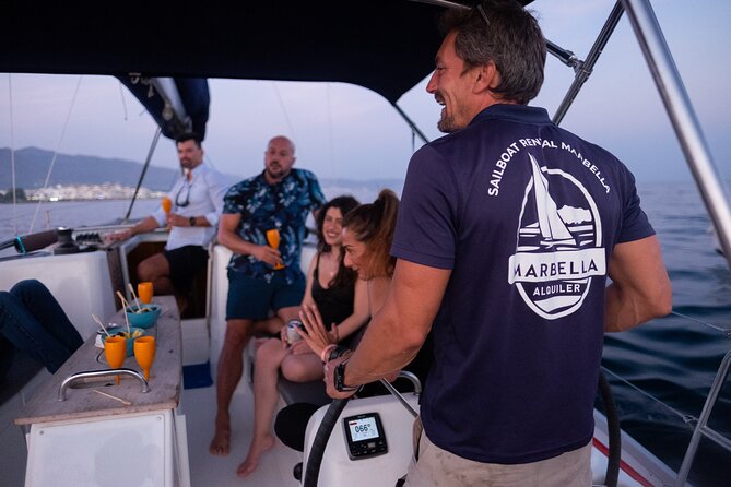 Sunset Sailing along the Marbella coast from Puerto Banus - Drinks, snacks, and comfort aboard